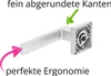 Ergo Griff Silber Quadratische Toilettenplatte Italienische Produktbild-Vorschau 3
