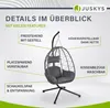 Juskys Hängesessel Aria mit Kissen - höhenverstellbar & Produktbild-Vorschau 12