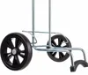 Close-up of the wheels and frame of a shopping cart. Podgląd zdjęcia produktu