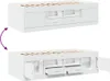vidaXL Lit de jour avec tiroirs sans matelas blanc 100x200 Voir les images du produit 6