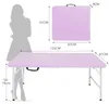 Table pliante réglable en hauteur AIORBER 125 x 61 cm avec Voir les images du produit 5