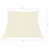 vidaXL Tenda da sole 160 g/m² Crema 3/4x2 m HDPE Anteprima dell’immagine prodotto 10