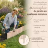 Floranica Bordure de Jardin en bois 30 x 200 cm Non-traité Voir les images du produit 5