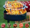 2er Set Zylindrischer Grillkorb Rund aus Edelstahl mit 1x Produktbild-Vorschau 2