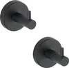 WENKO 2er Set Edelstahl Wand Haken Handtuch Halter Bad Produktbild-Vorschau 1