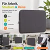 15 Zoll Laptop Tasche Notebooktasche Grau Notebook Produktbild-Vorschau 8