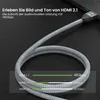 AdroitGoods 8K HDMI Kabel - 2.1 Nylon 8K 60Hz 4K 120Hz - 2 Produktbild-Vorschau 4