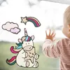 LM-Kreativ Window Color Set Glitzer Einhorn – abziehbare Produktbild-Vorschau 2