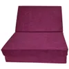 A purple foldable mattress or sofa bed is shown against a white background. Podgląd zdjęcia produktu