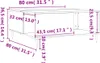 vidaXL Couchtisch Weiß 80x80x36,5 cm Holzwerkstoff Produktbild-Vorschau 7
