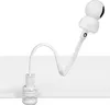 A white flexible camera mount with a clamp base and a camera attached to the end, resting on a white surface. Anteprima dell’immagine prodotto