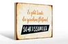 Holzschild Spruch 30x20cm gibt Leute sprechen Scheissdreck Produktbild-Vorschau 1