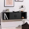 COSTWAY Mobile TV sospeso, tavolo TV con 4 scomparti e 2 Anteprima dell’immagine prodotto 7