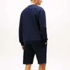 Tommy Hilfiger Tommy Logo Sweatshirt Modrý Náhled obrázku produktu 6