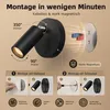 Akku Wandleuchte LED, kabelloser Spot mit Fernbedienung und Produktbild-Vorschau 3