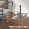 HOMCOM Siège de toilette percé multifonctionnel 4 en 1 avec Voir les images du produit 4