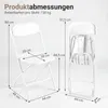 Ensemble de 4 chaises pliantes COSTWAY, chaises d'invités, Voir les images du produit 3