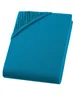 Jersey Spannbettlaken 90x200 - 100x200 cm Petrol - 100% Produktbild-Vorschau 4