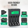 Strex Chargeur de piles - Piles AA/AAA - Rechargeable via Voir les images du produit 5
