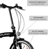 Galano Metropolis Klapprad 20 Zoll für Erwachsene 155 - 180 Produktbild-Vorschau 3