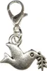 Friedenstaube Flach Charm Anhänger Zipper Armband Produktbild-Vorschau 1