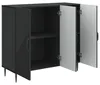 Credenza vidaXL nera 89 x 34,5 x 80 cm in materiale Anteprima dell’immagine prodotto 2