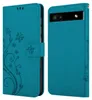 Cadorabo Hülle für Google PIXEL 6A in FLORAL BLAU Produktbild-Vorschau 8