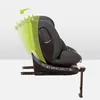 Side view of a car seat showing its adjustable recline positions. Náhled obrázku produktu
