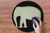 MuchoWow® Mauspad Mousepad Elefant - Karte - Vintage 50x50 Produktbild-Vorschau 3