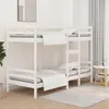 vidaXL Letto a castello bianco 90x200 cm in legno massiccio Anteprima dell’immagine prodotto 2