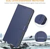 Samsung Galaxy A13 4G Handyhülle Blau Leder Tasche mit Produktbild-Vorschau 6