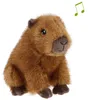 Keel Toys Pluche Capibara - Pluche dier - bruin - met Productafbeelding-voorbeeld 2