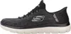A side view of a single black and gray Skechers Slip-ins shoe against a white background. Náhled obrázku produktu