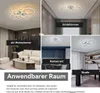 LED Deckenleuchte Acryl, Rundring Dimmbar, Fernbedienung, Produktbild-Vorschau 6