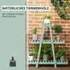Outsunny Pflanzentreppe, Blumenregal mit 3 Stufen für 6 Produktbild-Vorschau 4