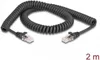 DELOCK RJ45 Spiralkabel Stecker zu Stecker Cat.5e 2m Náhled obrázku produktu 2