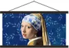 MuchoWow® Textilposter Mädchen mit Perlenohrring - Delfter Produktbild-Vorschau 1