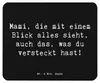 Mr. & Mrs. Panda Mouse Pad Spruch Mami Superkraft - Schwarz Produktbild-Vorschau 1