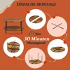 zweistufiger Rundcouchtisch, Holzoberfläche mit robustem Produktbild-Vorschau 3