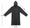 Universelle Regenjacke – Cape-Jacke Mit Kapuze, Schwarz Produktbild-Vorschau 2