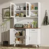 okwish Vitrinen Sideboard Rattan mit 1 Schubladen, 5 Tür Produktbild-Vorschau 3