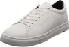 A white leather sneaker is shown from a side angle against a white background. Voir les images du produit