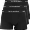 Three black Emporio Armani boxer shorts are stacked on top of each other. Produktbild-Vorschau
