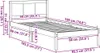 Estructura de cama marrón de vidaXL, 90 x 190 cm, madera Vista previa de la imagen del producto 8