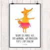 Mr. & Mrs. Panda Bild Fuchs Ballerina DIN A2 - Weiß - Produktbild-Vorschau 2