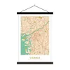 MuchoWow® Textilposter Osaka - Stadtplan - Vintage - Karte Produktbild-Vorschau 1