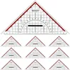 10 Stk. Geodreiecke 22 cm transparent abnehmbarer Griff Produktbild-Vorschau 1