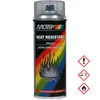 A spray can of heat-resistant paint with flames and temperature rating depicted on the label. Produktbild-Vorschau