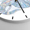 Wanduhr - Rund - Glasuhr - Elefant Muster Tierwelt Afrika - Produktbild-Vorschau 5