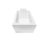 Badewanne SHEA 160x70 mit Füßen, mit Siphon (mit Schürze) Produktbild-Vorschau 2